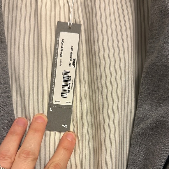 JCP Striped Cuff Boyfriend Blazer in Charcoal Grey (L) #BusinessCasual - Picture 2 of 10